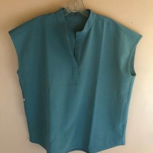 Figs Rafaela Scrub Top - Hydrogreen